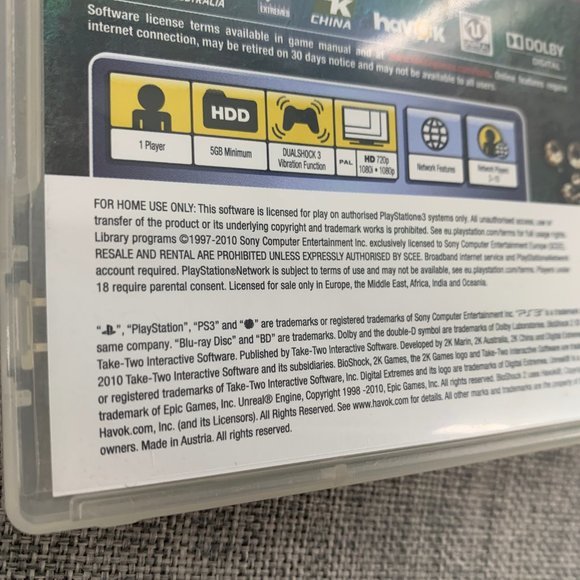 PS3 Bioshock 2 Playstation 3 Very Good Pre-Owned Condition - Picture 4 of 9